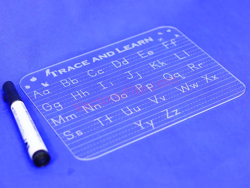 Laser Cut Acrylic Tracing Boards Capital and Small Alphabet Letter