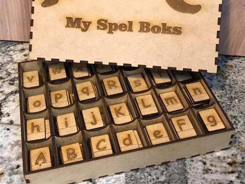Laser Cut Alphabet Letters Educational Toy Puzzle