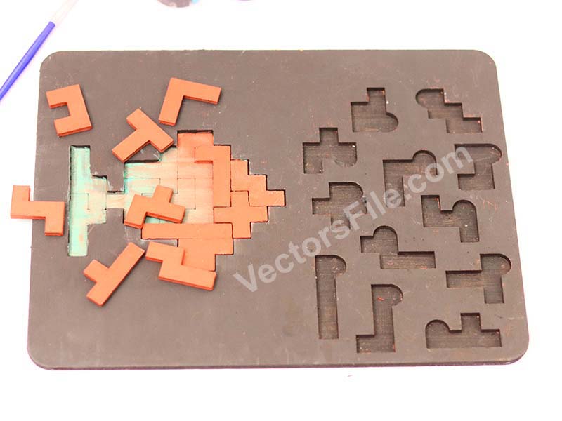 Laser Cut Fish Puzzle Education Board For Kids