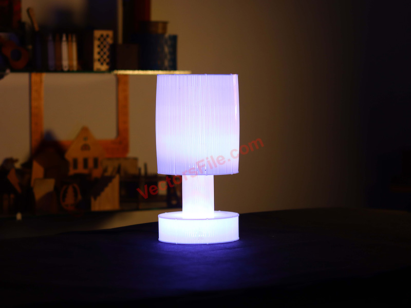 Laser Cut Acrylic LED Lamp 3D Illusion Night Light Table Lamp