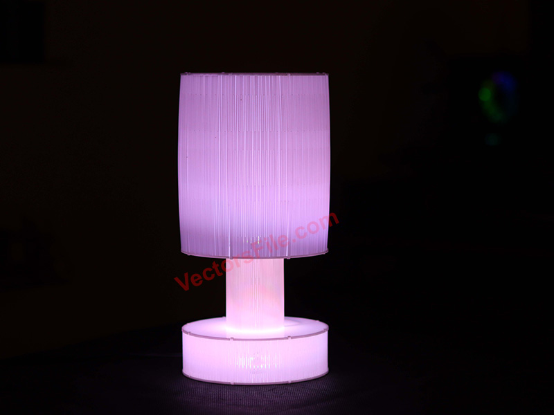 Laser Cut Acrylic LED Lamp 3D Illusion Night Light Table Lamp