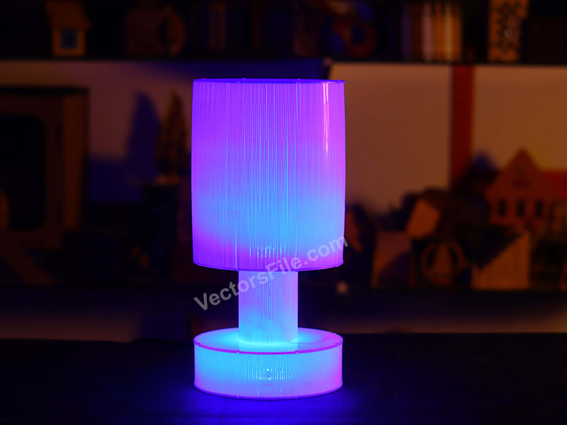 Laser Cut Acrylic LED Lamp 3D Illusion Night Light Table Lamp