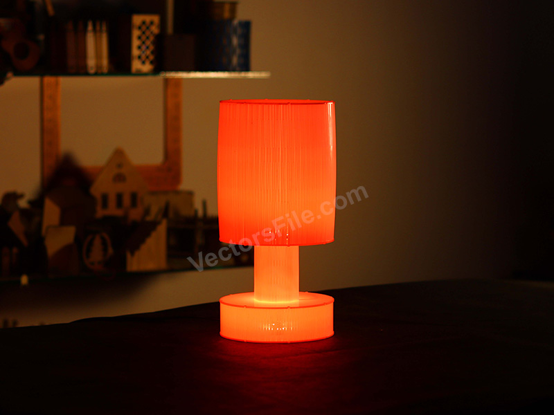 Laser Cut Acrylic LED Lamp 3D Illusion Night Light Table Lamp