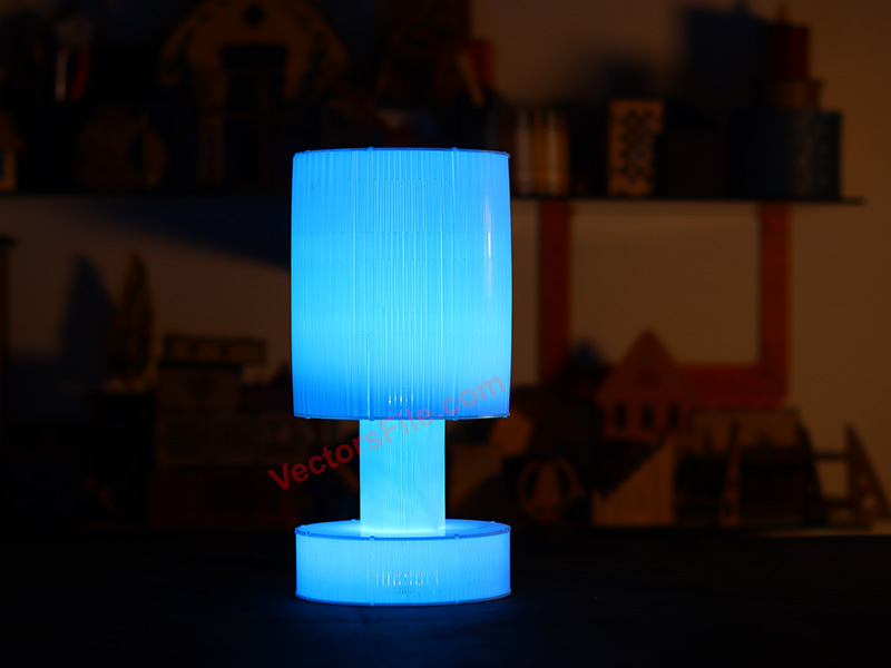 Laser Cut Acrylic LED Lamp 3D Illusion Night Light Table Lamp