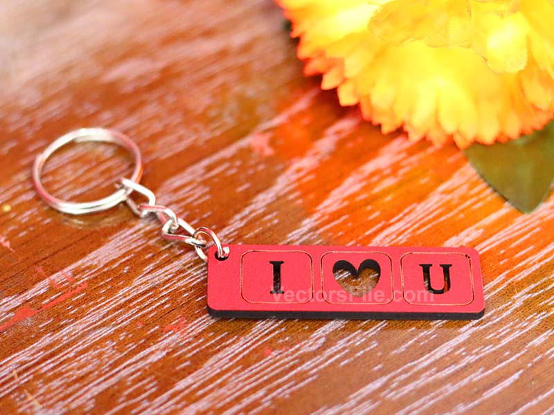 Valentines Day Laser Cut I Love You Keychain Ideas