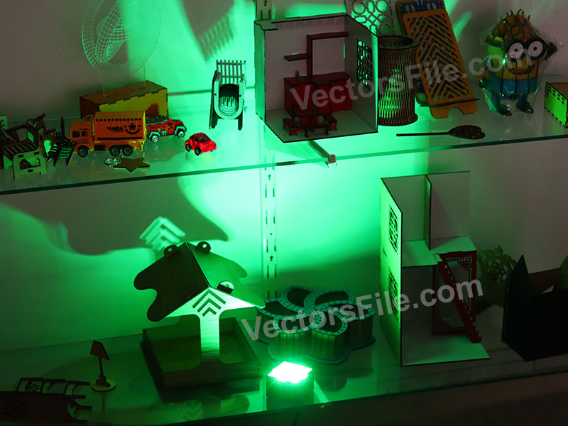 Laser Cut Video and Photography Background Light Effect DIY Box