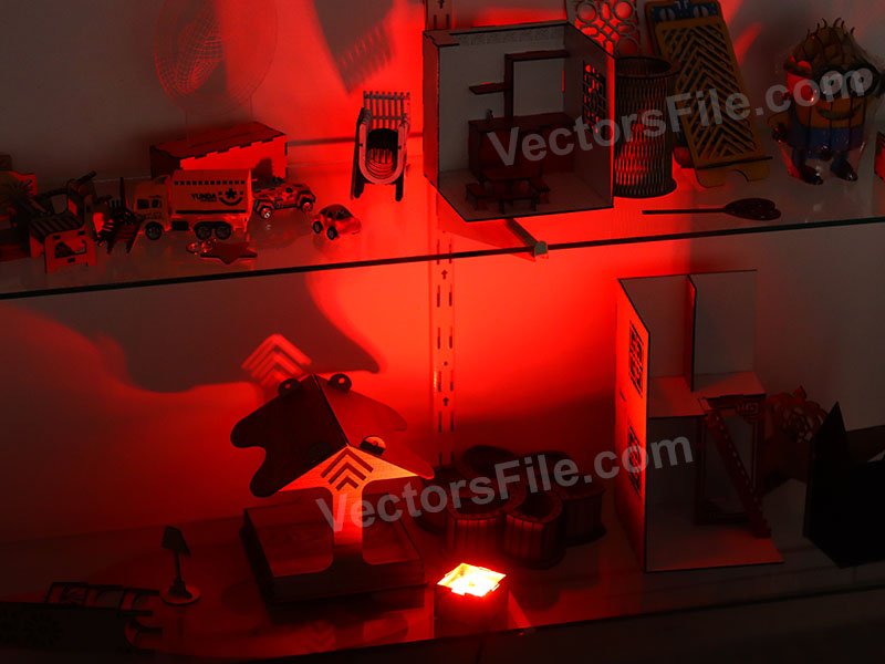 Laser Cut Video and Photography Background Light Effect DIY Box