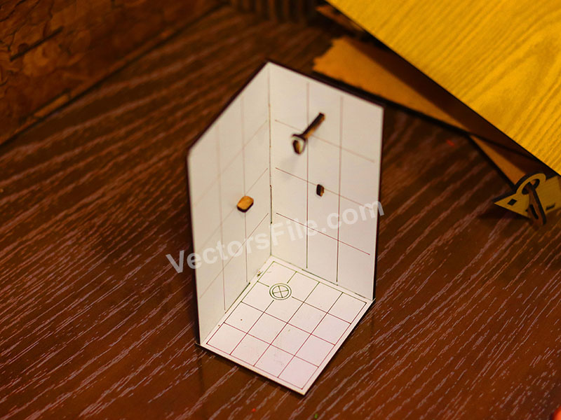 Laser Cut Dollhouse Furniture Miniature Bathroom Design