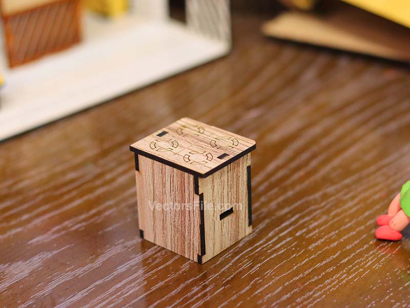 Laser Cut Miniature Dollhouse Stove Toy Model