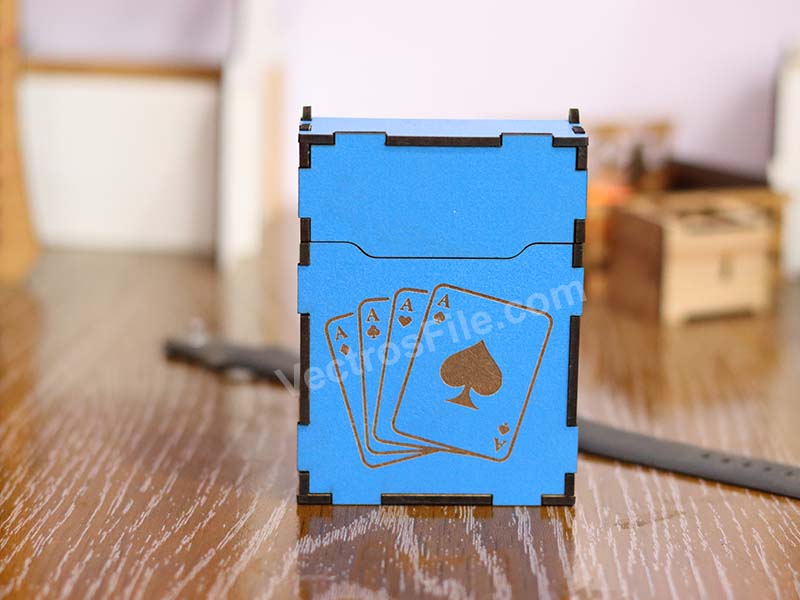 Laser Cut Playing Card Box Wooden Gift Box Idea