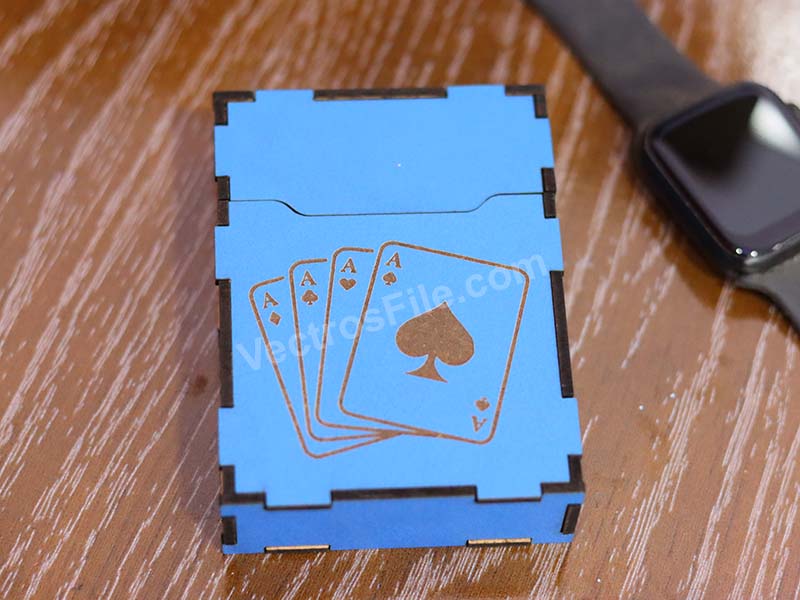 Laser Cut Playing Card Box Wooden Gift Box Idea