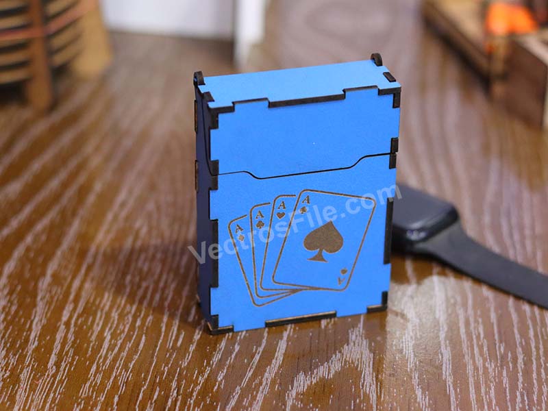 Laser Cut Playing Card Box Wooden Gift Box Idea