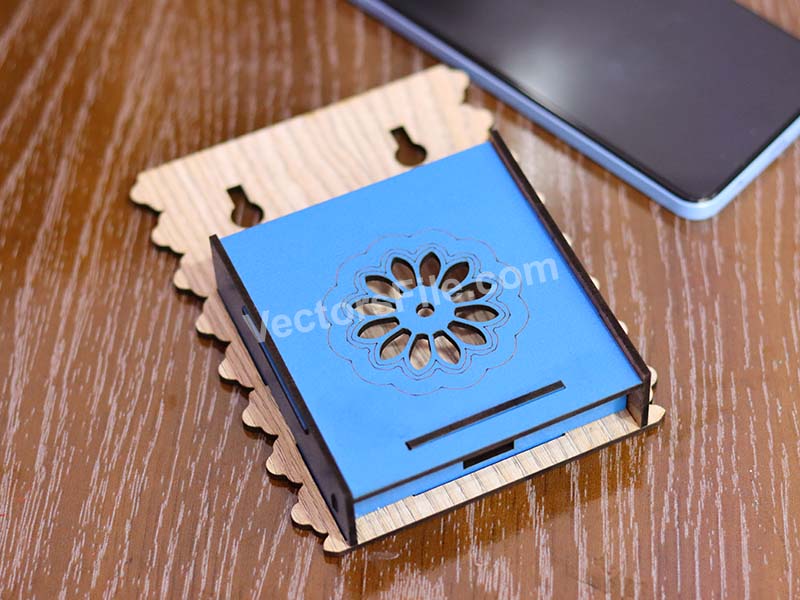 Laser Cut Wall Mounted Mobile Phone Holder Stand