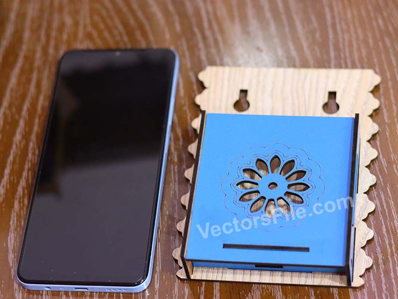 Laser Cut Wall Mounted Mobile Phone Holder Stand