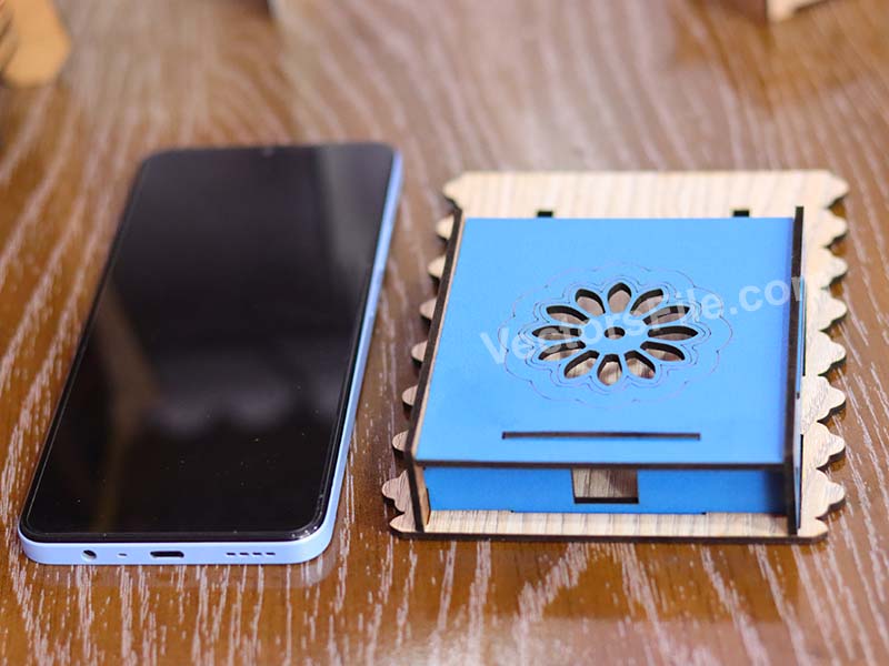 Laser Cut Wall Mounted Mobile Phone Holder Stand