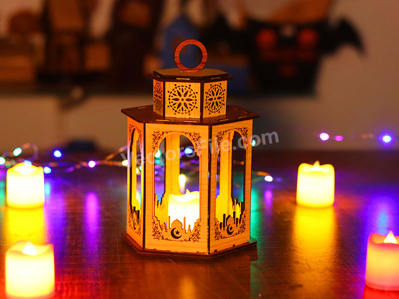 Laser Cut Ramadan Lantern Tealight Canlde Holder