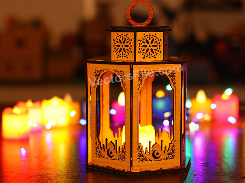 ramadan lantern dxf