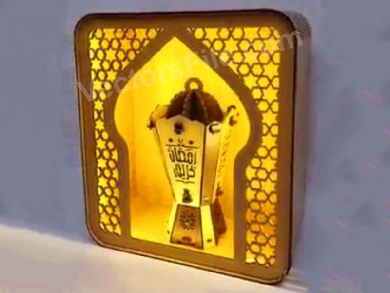 Laser Cut Ramadan Lantern Gift Lamp Design