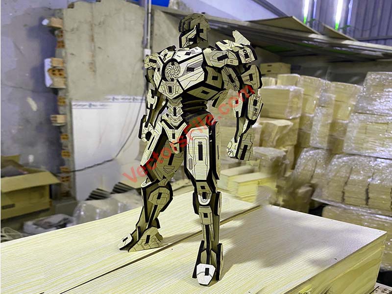 Laser Cut Gipsy Avenger Robot 3D Puzzle Toy Model Kit