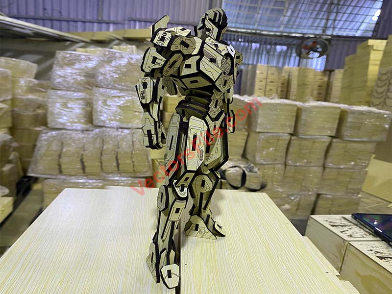 Laser Cut Gipsy Avenger Robot 3D Puzzle Toy Model Kit