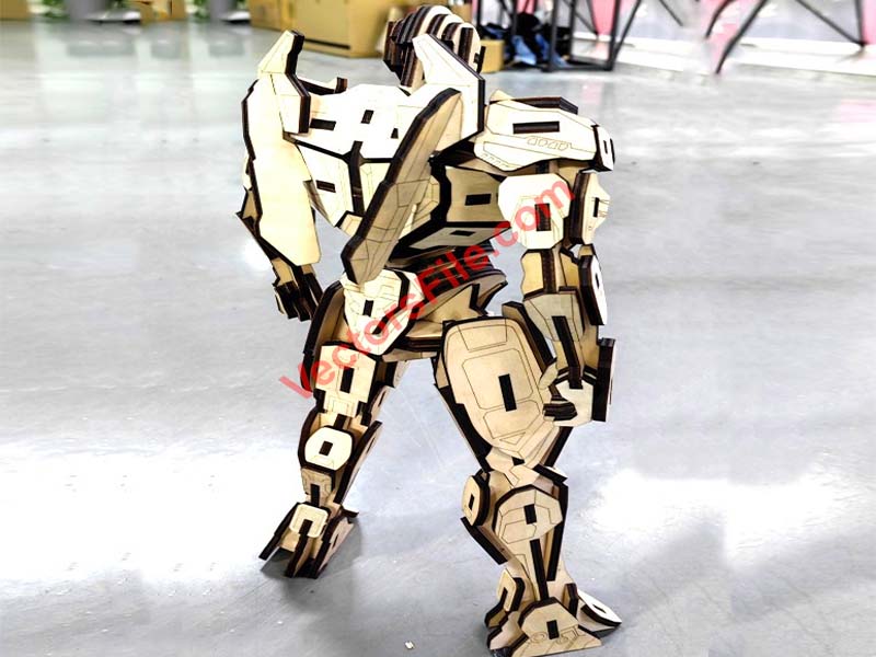 Laser Cut Gipsy Avenger Robot 3D Puzzle Toy Model Kit
