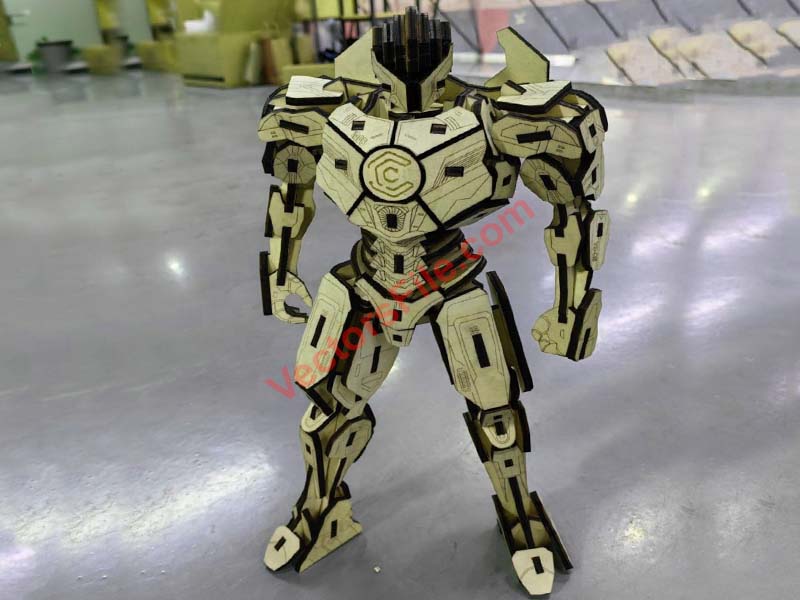 Laser Cut Gipsy Avenger Robot 3D Puzzle Toy Model Kit