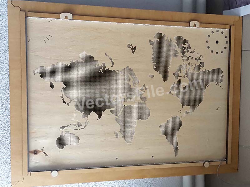 Laser Cut World Map Room Wall Decoration Ideas