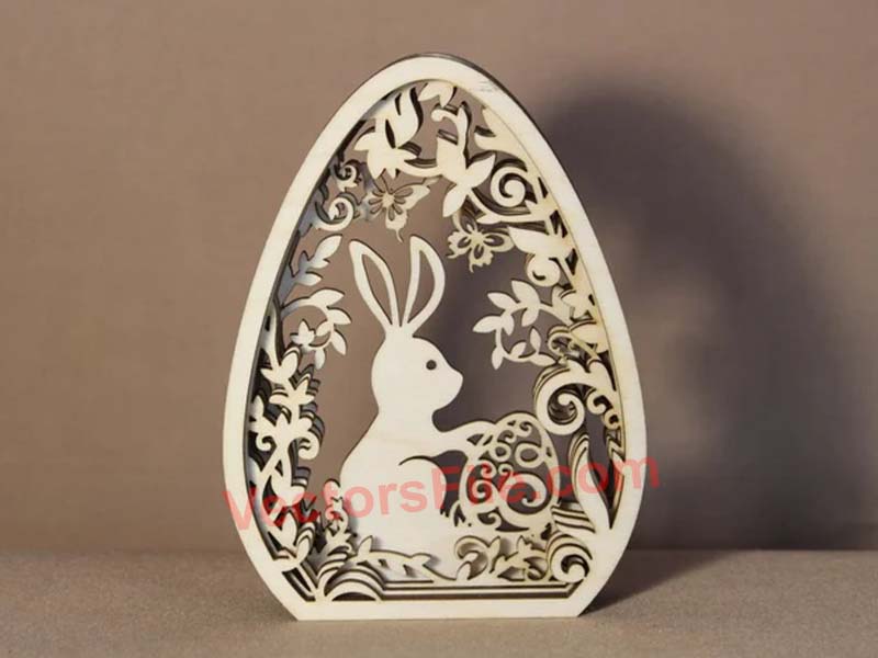 Laser Cut Easter Egg Decorating Multilayer Egg Decorating Idea