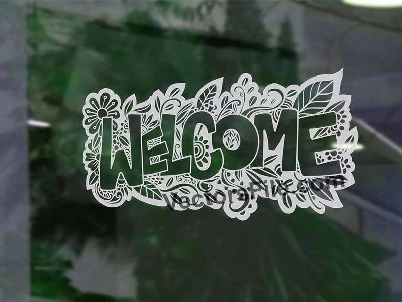 Laser Cut Wall Art Decor Welcome Sign Decoration Idea