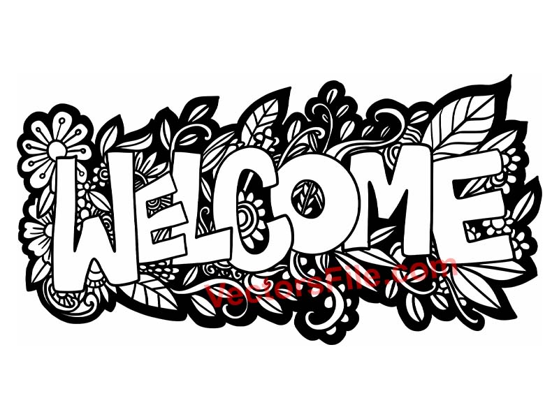 Laser Cut Wall Art Decor Welcome Sign Decoration Idea