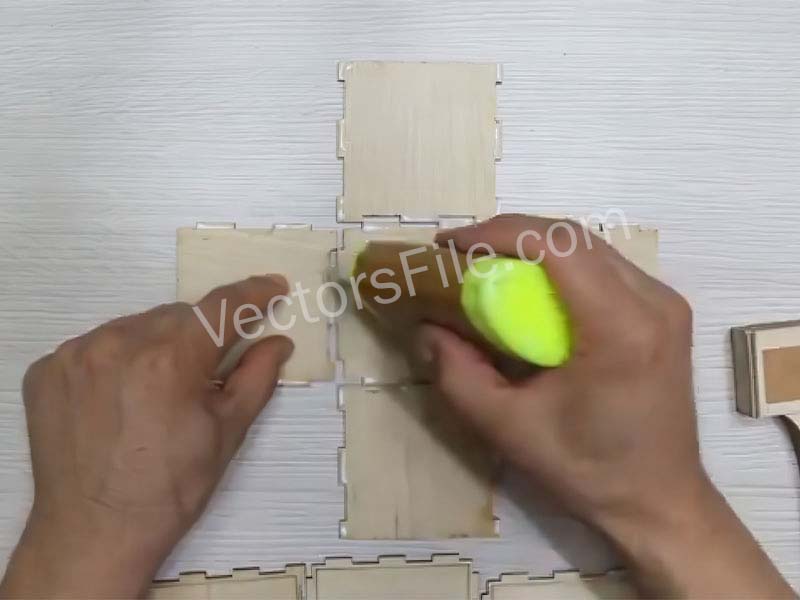 Laser Cut Minecraft Keychain Mosaic Diamond Sword AXE Pickaxe