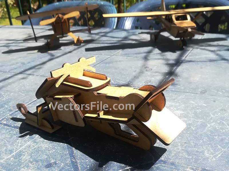Laser Cut Snowmobile Vehicle 3D Puzzle Toy Model Kit