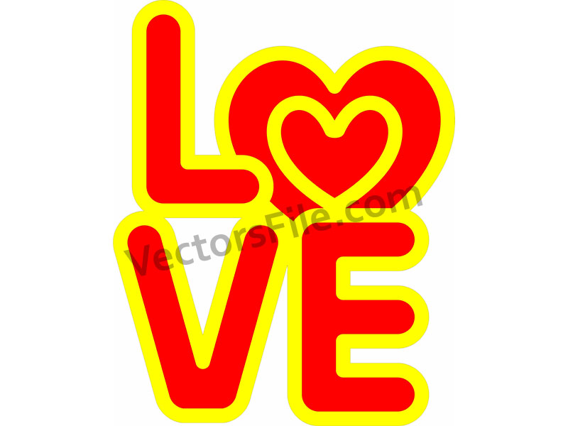 Laser Cut Love Sign for Wall Art Decoration Idea