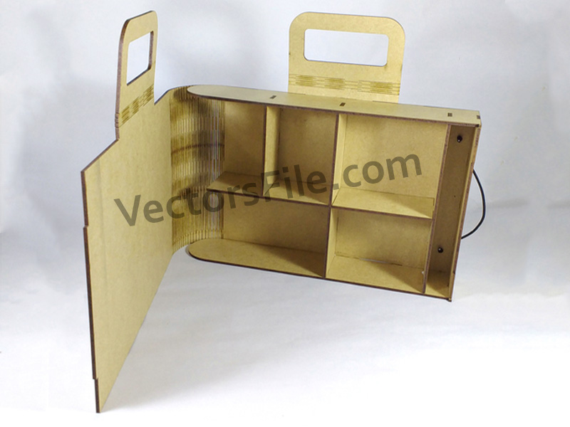 Laser Cut Wooden Briefcase 3D Puzzle Handbag Models Design