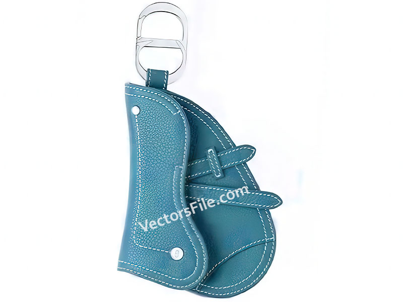 Laser Cut Leather Saddle Waist Bag for Men
