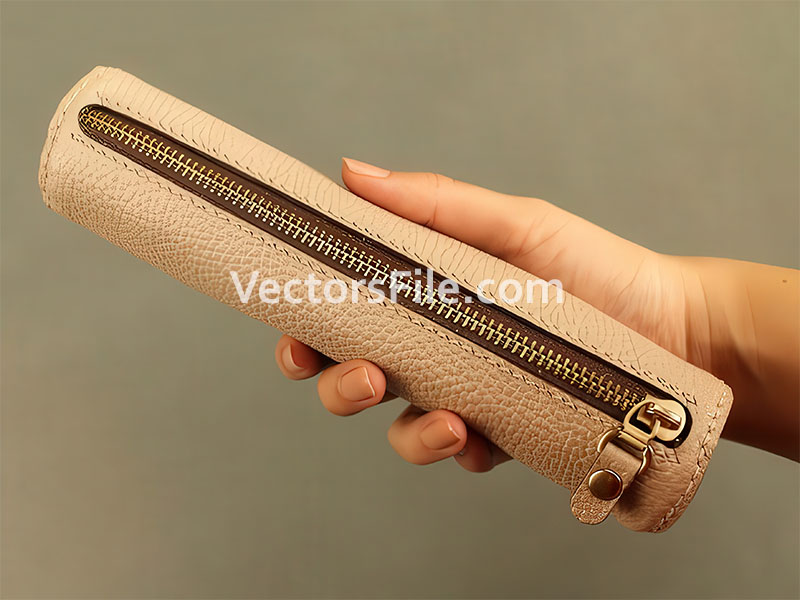 Laser Cut Leather Pen and Pencil Case Leather Pouch Template