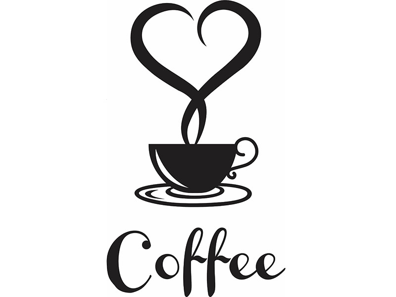 Laser Cut Love Coffee Wall Art Decor Idea