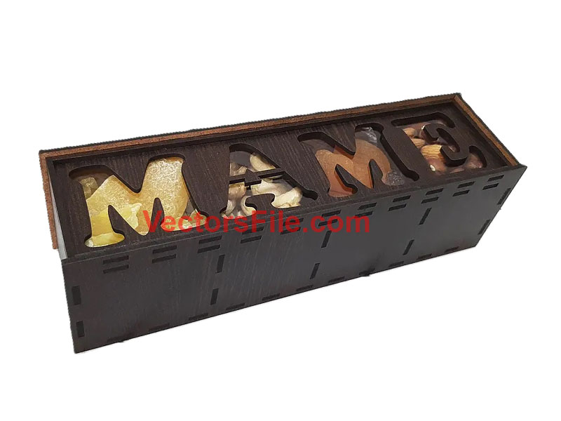 Laser Cut Mother’s Day Gift Box Idea Wooden Box Template
