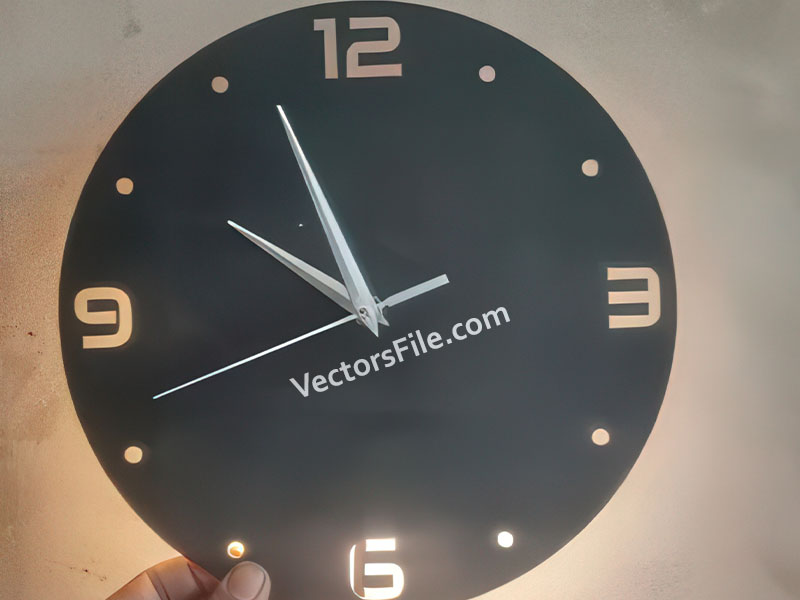 Laser Cut Chand Hub Heart Shape Wall Clock Wall Decoration Idea
