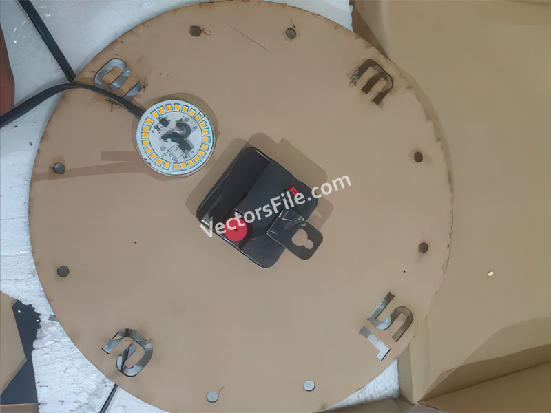 Laser Cut Chand Hub Heart Shape Wall Clock Wall Decoration Idea