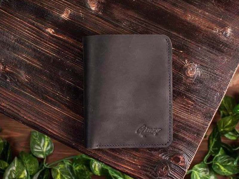 Laser Cut Universal Leather Wallet with Card Holder Pockets for Men Gift