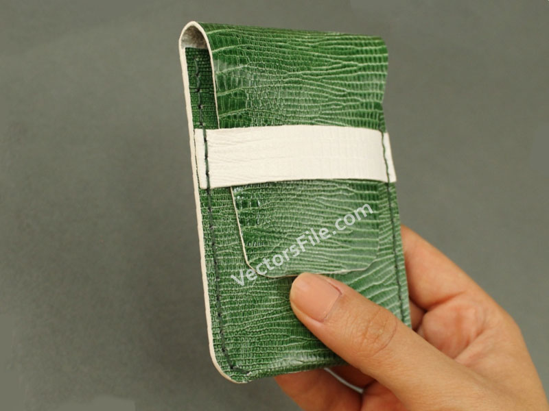 Laser Cut Leather Card Holder Pattern Leather Pouch Template