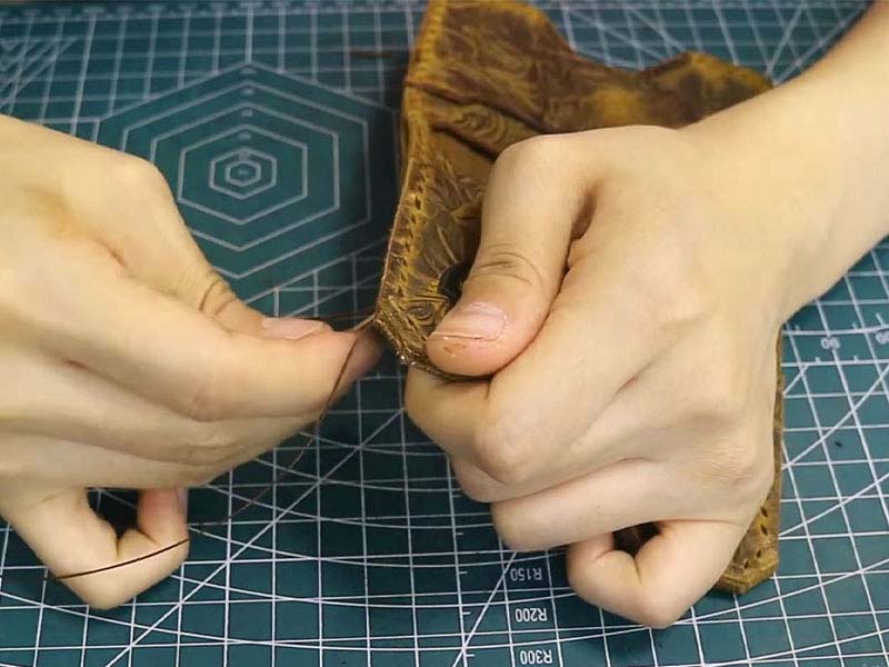 Laser Cut Leather Wallet Card Holder Pouch Pattern