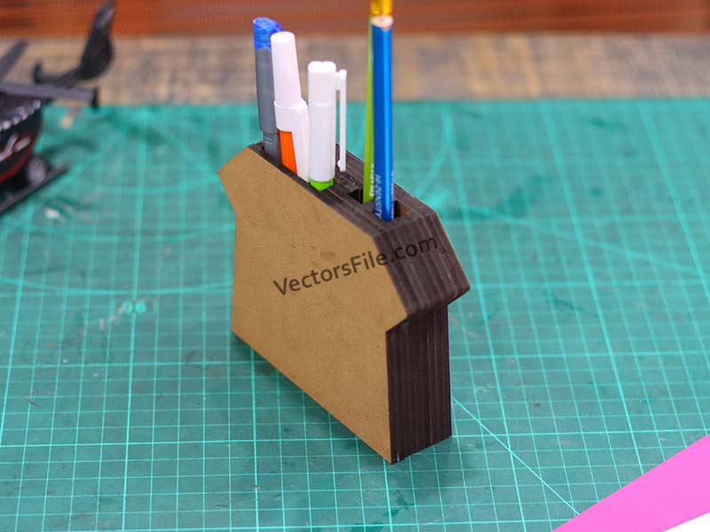 Superhero Laser Cut Wooden Pen and Pencil Holder for Kids
