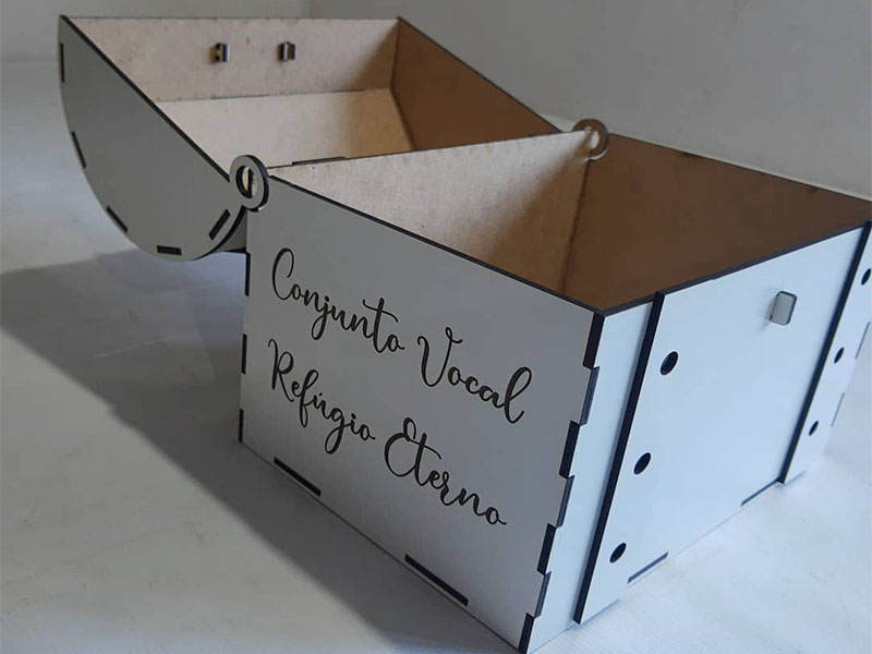 Laser Cut Wooden Treasure Chest Storage Box Jewelry Box Template