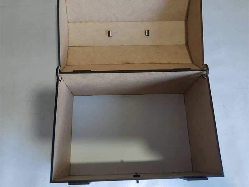Laser Cut Wooden Treasure Chest Storage Box Jewelry Box Template