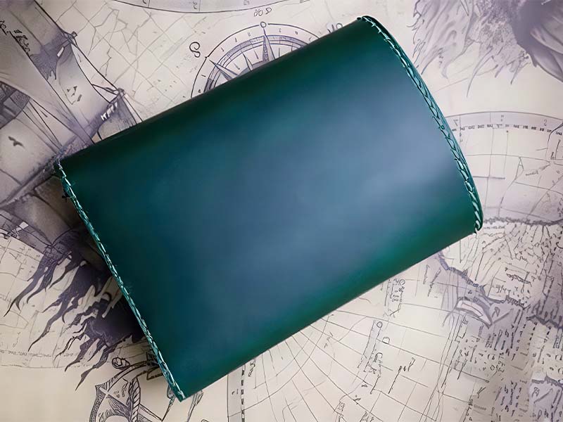 Laser Cut Leather Trifold Wallet Pattern Template