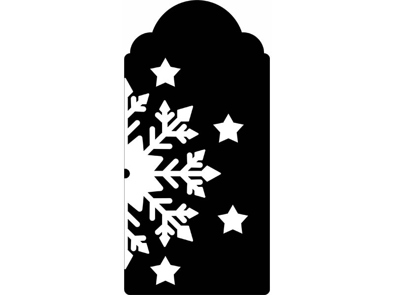 Laser Cut Gift Packing Tag Template
