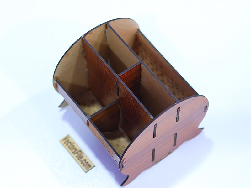 Laser Cut Pen Holder Office Desk Organizer Template