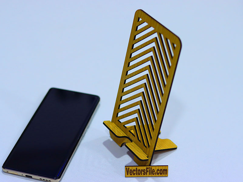 Laser Cut Cell Phone Stand Template Wooden Mobile Stand